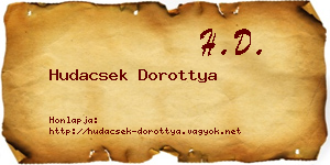 Hudacsek Dorottya névjegykártya
