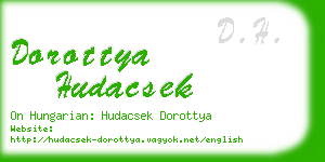 dorottya hudacsek business card